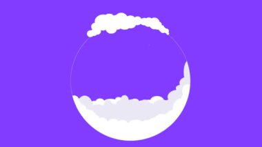 Animasyon Kardan Adam karakteri. Eşarplı ve eldivenli sevimli kardan adam kış eğlencesine hazır. Noel konsepti. 