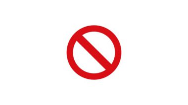 Animasyon yasaklı veya kısıtlı eylem, tedbir, uyarı ve güvenlik yönergeleri için hareket kavramını durdurun