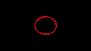Siyah bir arkaplanda kırmızı halka animasyonu. Elementleri vurgulamak ve tasarım projelerinize görsel ilgi eklemek için ideal. Dinamik ve ilgi çekici..