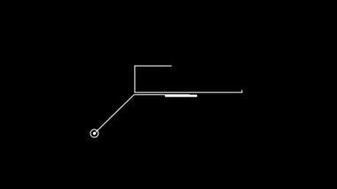 Modern projeler için minimalist animasyon. Dinamik beyaz çizgiler fütüristik ve teknolojik bir his yaratır. Sunumlar ve arka planlar için mükemmel.