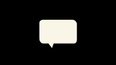 Mesajınızı göstermek için bu canlandırılmış konuşma baloncuğunu kullanın. Sosyal medya, pazarlama kampanyaları ve açıklayıcı videolar için harika..