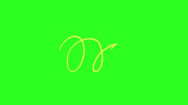 Yeşil ekranda parlak bir tasarımla dönen ok animasyonu. Döngülemesi ve düzenlemesi kolay. Örtüler, sunumlar ve yaratıcı projeler için mükemmel..