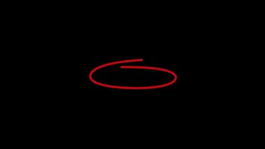 Siyah zemin üzerinde çarpıcı kırmızı kıvrımlı bir çizgi, modernlik ve sanatsal ifade hissi uyandırıyor..