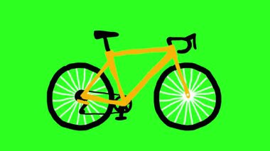 Projenize, yaratıcı ve enerjik temalar için mükemmel yeşil arka planda bu canlı sarı bisikletle bir renk patlaması ekleyin.