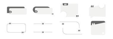 Düzenlenebilir en küçük kare pankart şablonu seti. Gri arka plan rengi. Sosyal medya paylaşımı ve internet reklamları için uygun. Alıntı çerçevesi.