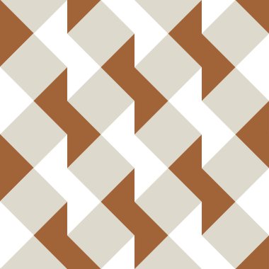 Vektör kusursuz desen. Kahverengi grafik arka plan. Basit soyut formlar. Kahverengi soyut arka plan ve beyaz formlar. Duvar kağıdı, tebrik kartı, yazdırma için uygun