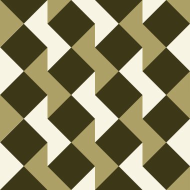 Vektör kusursuz desen. Yeşil grafik arka plan. Basit soyut formlar. Bej formlu yeşil soyut arkaplan. Duvar kağıdı, tebrik kartı, yazdırma için uygun