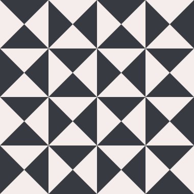 Klasik Art Deco Kusursuz Desen. Üçgenli geometrik dekoratif. Geçmişe dönüş. Renkli bir geçmiş. Gri ve beyaz. Duvar kağıdı. Soyut