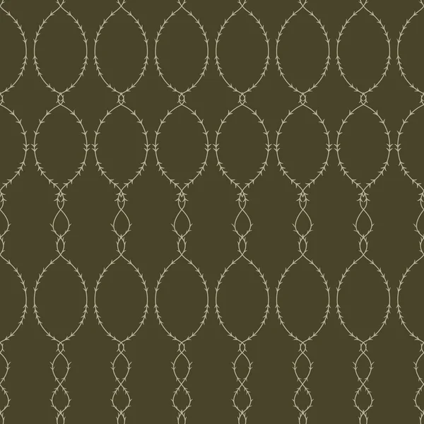 Klasik Art Deco Kusursuz Desen. Soyut çizgileri olan geometrik dekoratif. Geçmişe dönüş. Yeşil ve bej arkaplan