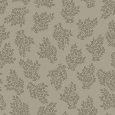 Beyaz Böğürtlen ve Yeşil Yapraklı Zararsız Botanik Şablonu Koyu Arkaplan Minimalist Kumaş Duvar Kağıdı Kaplama Tekstili ve Ev Dekorasyonu İçin Doğal Çiçek Tasarımı