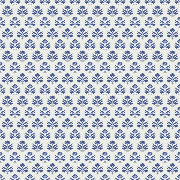 Klasik Art Deco Kusursuz Desen. Soyut mavi çiçekli geometrik dekoratif. Retro arkaplan.