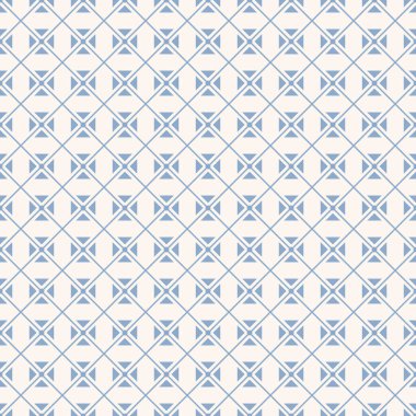 Klasik Art Deco Kusursuz Desen. Mavi elementli geometrik dekoratif. Geçmişe dönüş. Duvar kağıdı. Kağıt, baskı, tekstil