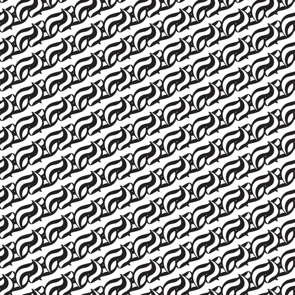 Modèle abstrait sans couture. Courbe de ligne de fond graphique monochrome. Ornement noir et blanc simple. Contexte élégant pour l'invitation . — Image vectorielle