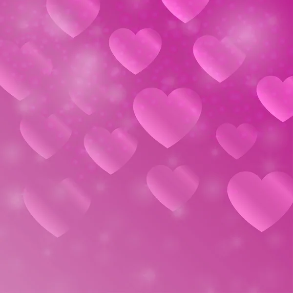 Imagen abstracta amor. Objeto decorativo con corazones. Brillante adorno bokeh. Patrón romántico. Día de San Valentín formas . — Vector de stock