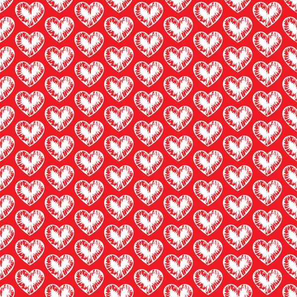 Nahtloser Hintergrund mit Herzen. Liebe Ornament. romantisches Design. Valentin-Kunst. elegante Kulisse für Karten, Einladungen. — Stockvektor