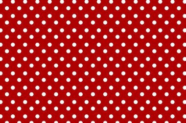 Kırmızı ve Beyaz Polka Noktasız Arkaplan