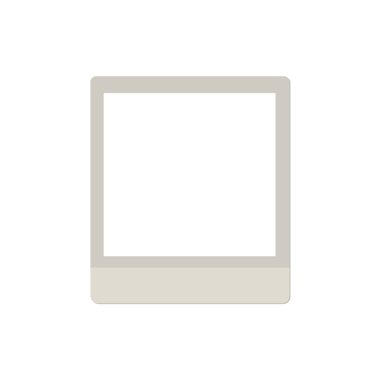 Boş Vintage Fotoğraf Çerçeve Vektörü İllüstrasyonu