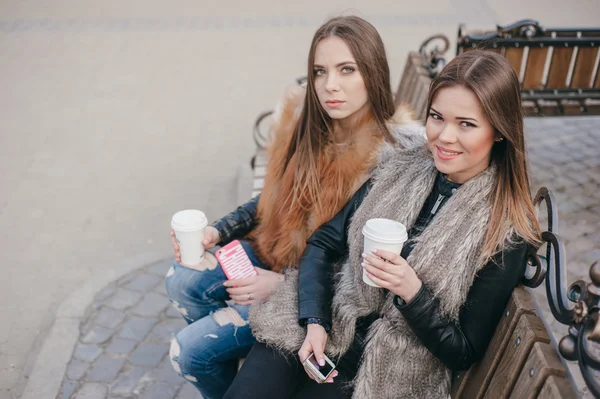 Model herfst in het Park — Stockfoto