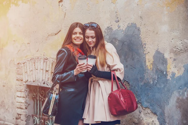 Belle ragazze su una passeggiata — Foto Stock