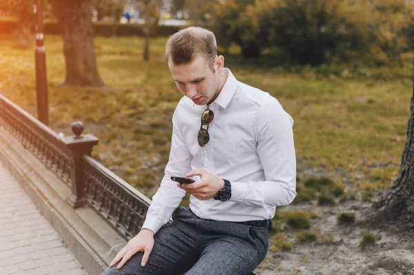 Mannen på gatan — Stockfoto