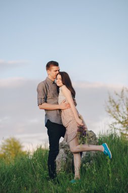 doğa üzerinde çift