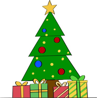 Sade modern tarzı ve basit çizgileri olan minimal Noel ağacı, Noel ve Yeni Yıl tebrik kartları dekorasyonu için çizimler.