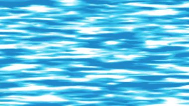 Deniz yüzeyini hareket ettiren yumuşak mavi dalgaların 4K soyut döngü arkaplanı.