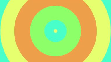 Çok renkli çemberlerin soyut grafik arkaplanı. yatay