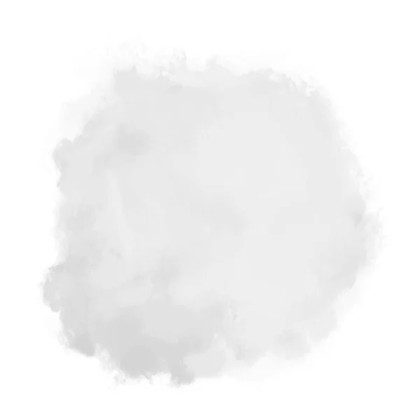 Mancha Monocromática Blanco Objeto Pintado Dibujado Mano Ilustración Blanco Negro — Vector de stock