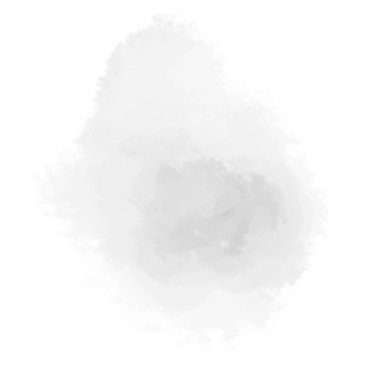 Beyaz üzerine tek krom ıslak nokta. El çizimi bir nesne. Hafif bulanık leke