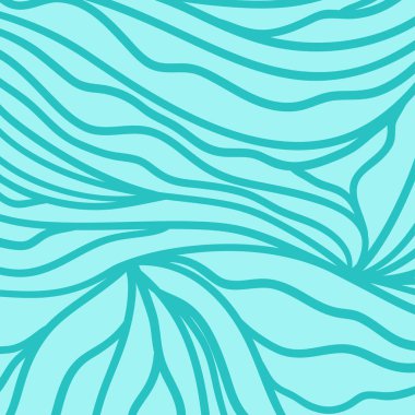 Dalga deseni. Renkli, dalgalı bir arka plan. El çizimi renkli çizgiler