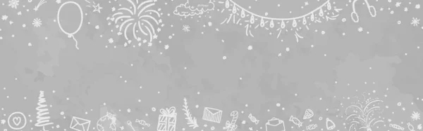 Fundo Natal Natal Padrão Natal Desenhado Mão Férias Inverno Arte — Vetor de Stock
