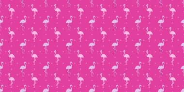Flamingolarla kusursuz noktalı bir arka plan. Yalan makinesi, gömlek ve tekstil baskısı. Soyut nokta dokusu. Tasarım modeli. Renkli resimleme