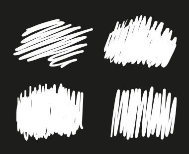 Elle çizilmiş beyaz yumurtadan çıkmış siyah şekiller. Soyut kuluçkaya yatma. Tasarım için karmaşık elementler. Serbest karalamalar. Siyah beyaz illüstrasyon