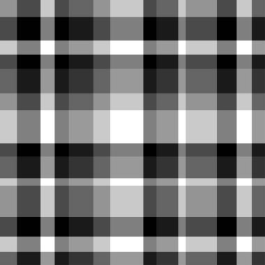 Kusursuz desen. Dişli tek renkli arka plan. Soyut kumaş dokusu. Gömlek ve tekstil baskısı. Siyah beyaz illüstrasyon