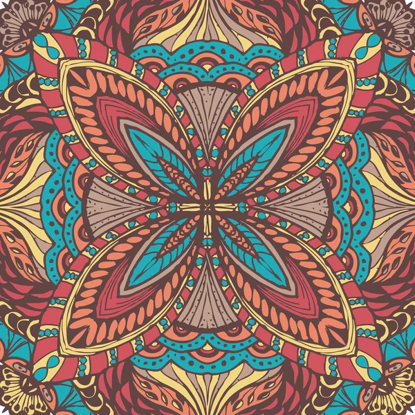 Soyut el çizim mandala. 