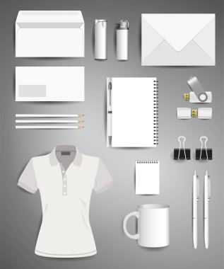 Hisse senedi vektör mockup set 