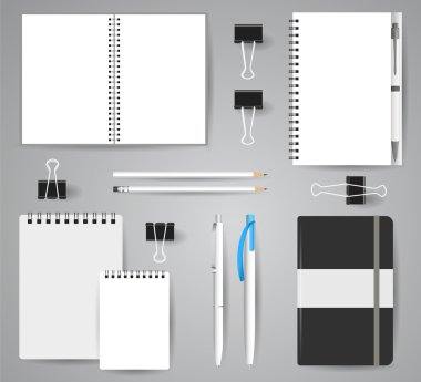 Hisse senedi vektör mockup set 