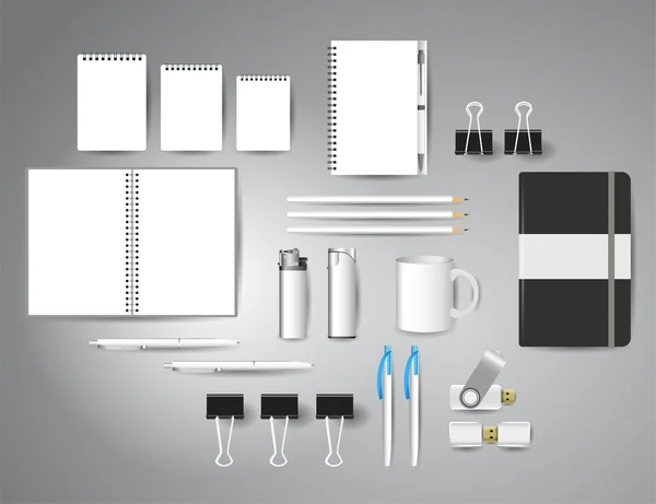 Hisse senedi vektör mockup set 