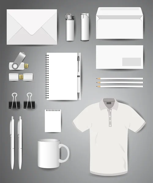 Hisse senedi vektör mockup set 