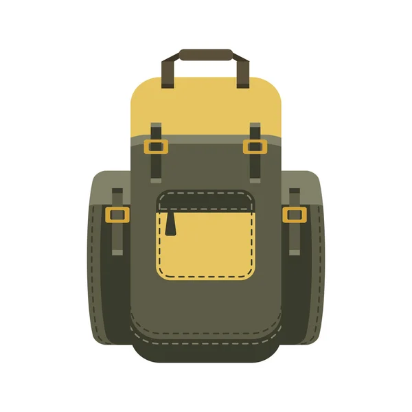 Mochila de estilo plano . — Vector de stock