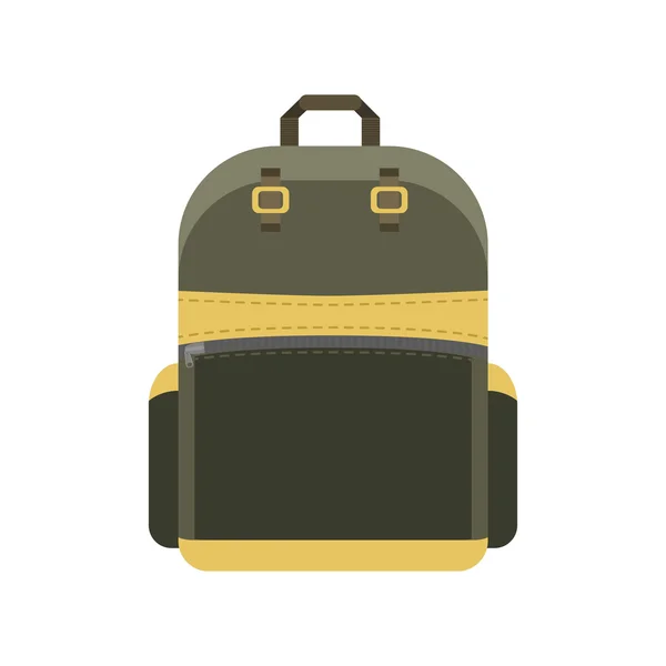 Mochila de estilo plano . — Vector de stock