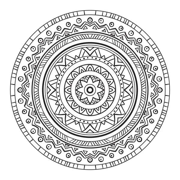 Siyah ve beyaz soyut dairesel desen.