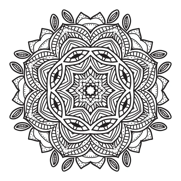 Siyah ve beyaz soyut dairesel desen.