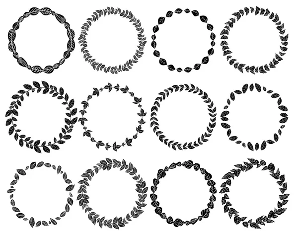 Metniniz için bir yer ile çizilmiş çelenk el.