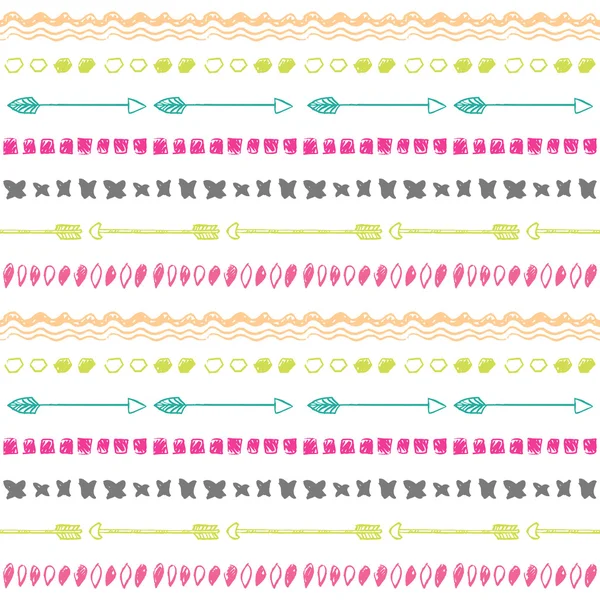 Kabile elle çizilmiş arka plan, etik doodle desen.