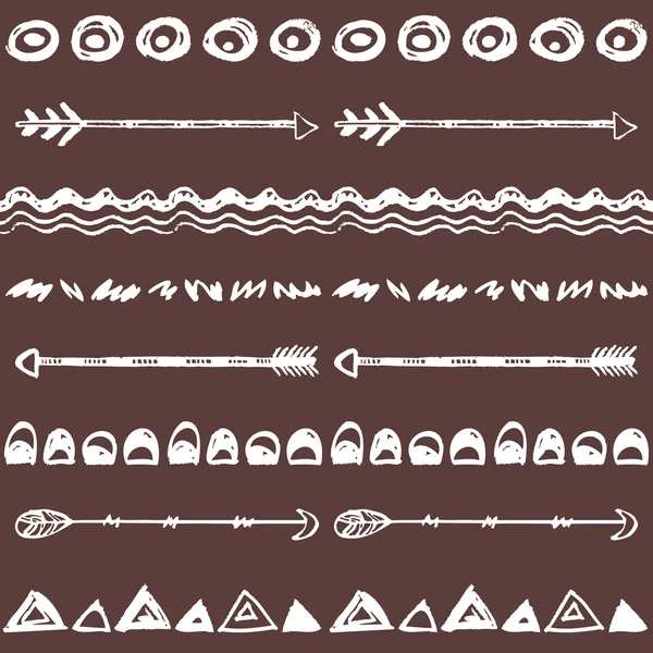 Kabile elle çizilmiş arka plan, etik doodle desen.