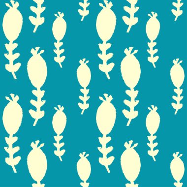 Çiçek ve dalları ile basit sevimli çiçek arka plan.