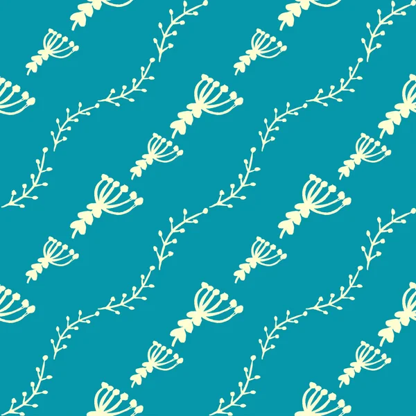 Çiçek ve dalları ile basit sevimli çiçek arka plan.