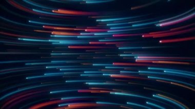 Ekranda parlayan neon ışıklar yayılıyor. Kusursuz döngü.